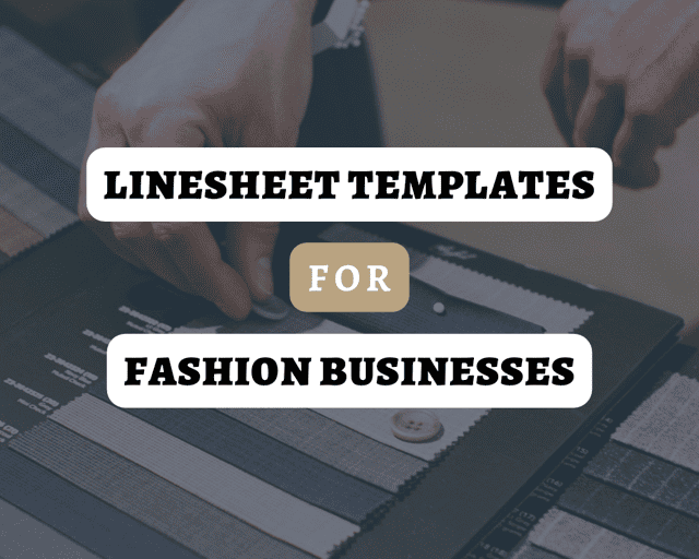 Linesheet templates