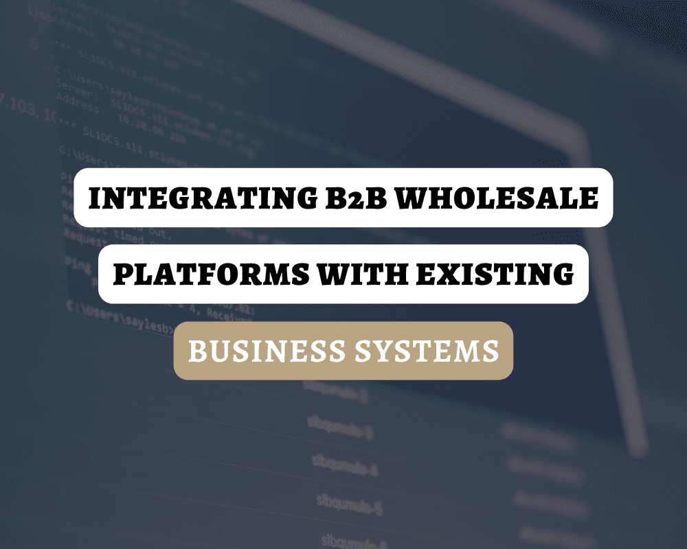 B2B wholesale platform