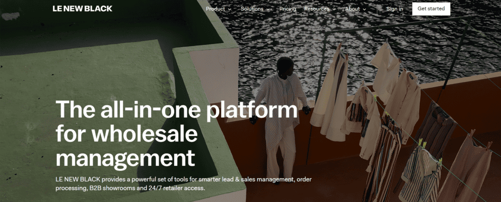 B2B platform for fashion business